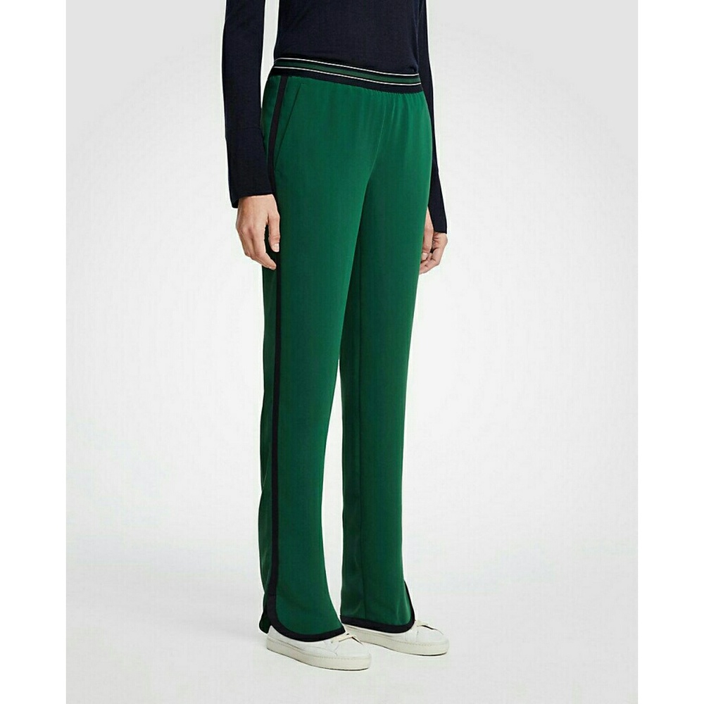 BNWOT ANN TAYLOR STRIPED TRACK PANTS - Picture 1 of 9
